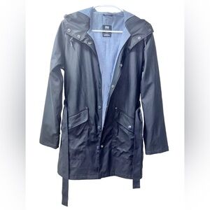 Helly Hansen Workwear PVC Rain Jacket Woman XS Navy Blue‎ HH Waterproof